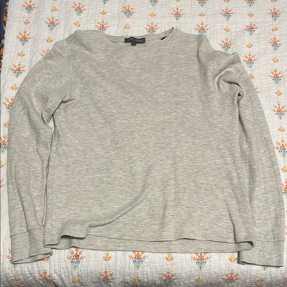 Slate & Stone Gray Knit Crewneck Sweater